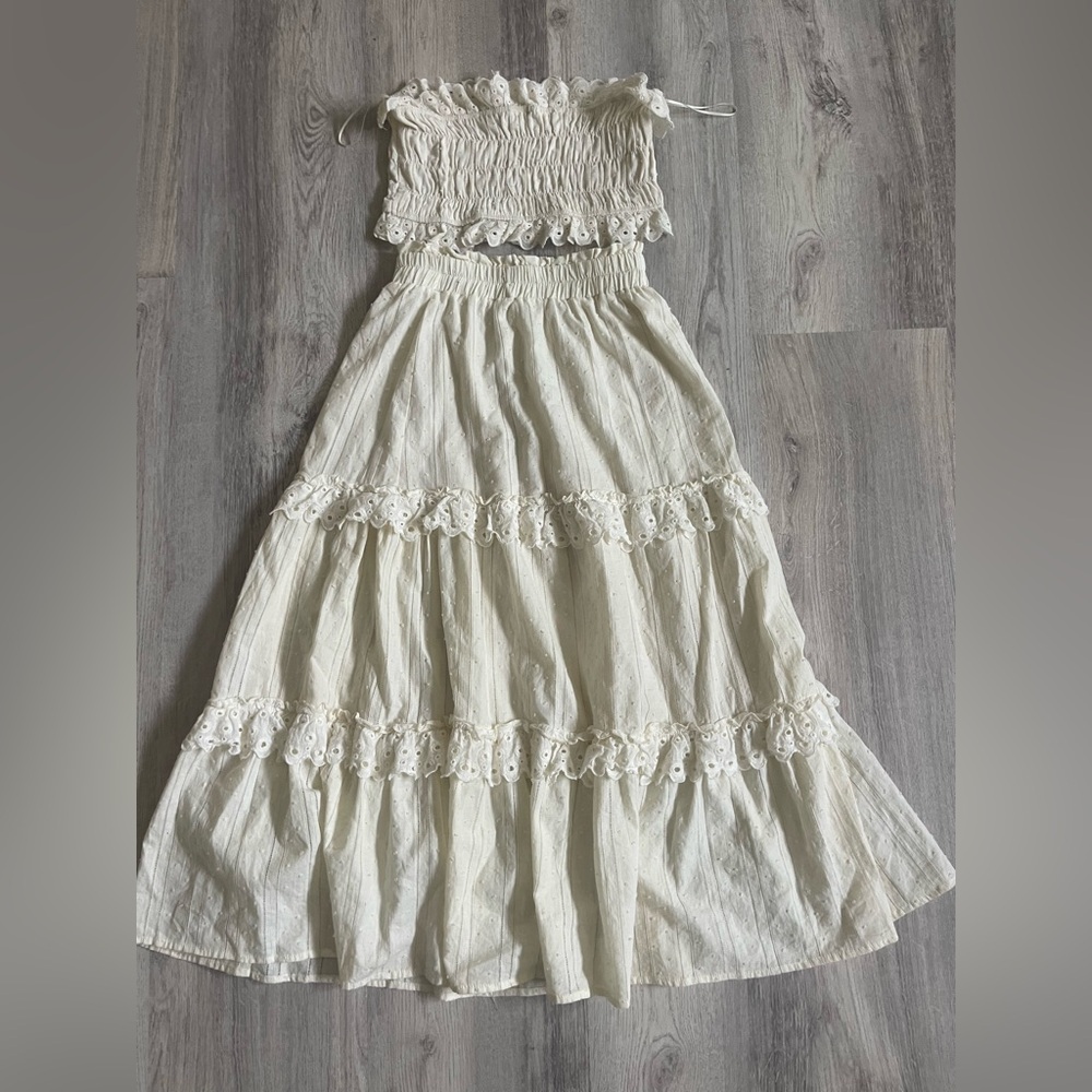 Altar'd State Cream Kids Casual Dress